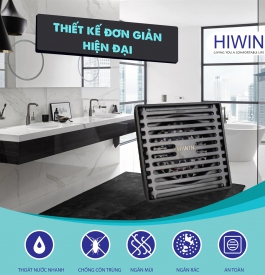 Ga thoát sàn  đen mờ